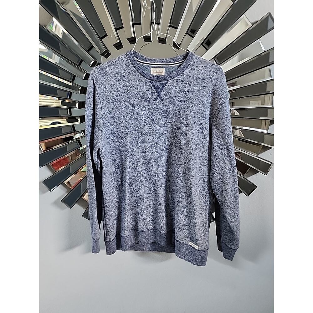 Weatherproof Vintage Men's Sweater Gray Long-Sleeve V-Neck Size M. Small Stain